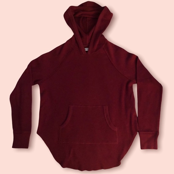 TNA—Red, Thermal Waffle Hoodie - Picture 2 of 6